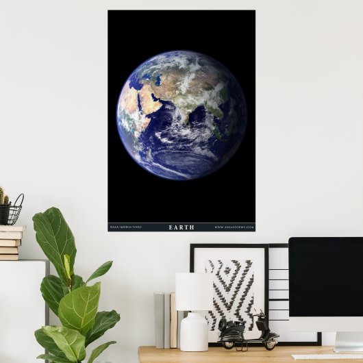 Der blaue Planet Poster (Heimbüro)