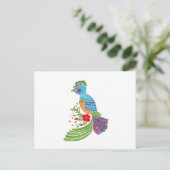 Der blaue Quetzal Postkarte (Stehend Vorderseite)