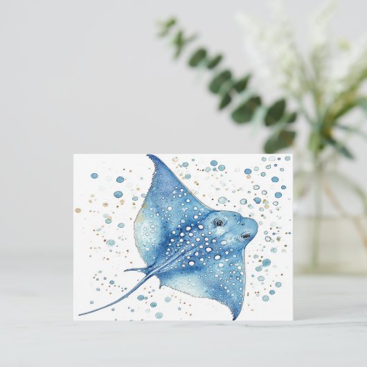 Der blaue Ray Postkarte (Stehend Vorderseite)