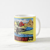 Der Blaue Ridge Parkway Vintag Kaffeetasse (VorderseiteRechts)