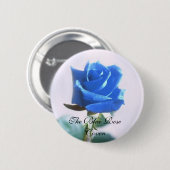 Der blaue RoseCoven Button (Vorne & Hinten)
