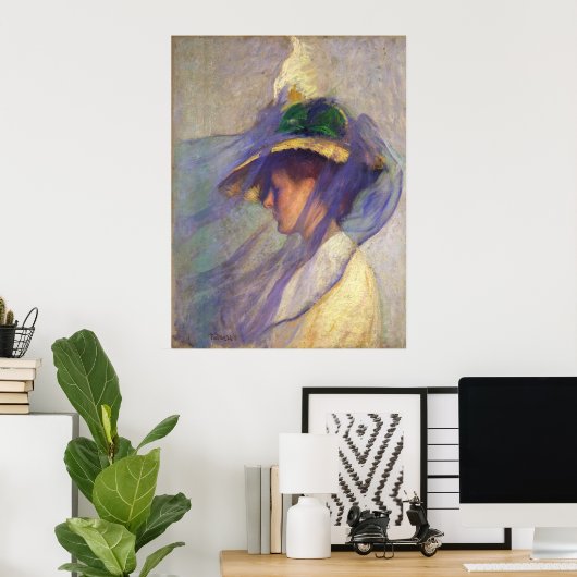 Der blaue Schleier Poster (Heimbüro)