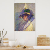 Der blaue Schleier Poster (Küche)