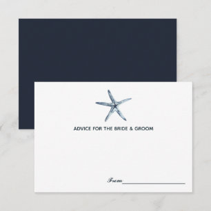 Der Blaue Seestern   Hochzeit Hochzeitsratkarten Einladung