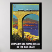 Der Blaue Sommer an der Côte d'Azur Poster (Vorne)