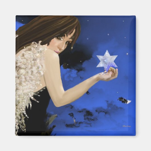 Der blaue Star Magnet (Vorne)