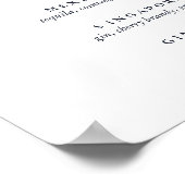 Der blaue Starfish | Signature-Cocktail-Menü-Zeich Poster (Ecke)