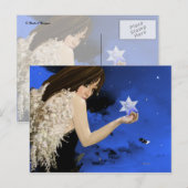 Der blaue Stern! Postkarte (Vorne/Hinten)