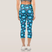 Der blaue Styling-Kreis der 70er Jahre Capri Leggings (Rückseite)