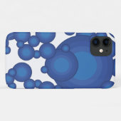 Der blaue Styling-Kreis der 70er Jahre Case-Mate iPhone Hülle (Rückseite (Horizontal))