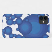 Der blaue Styling-Kreis der 70er Jahre Case-Mate iPhone Hülle (Rückseite (Horizontal))