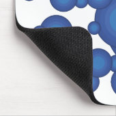 Der blaue Styling-Kreis der 70er Jahre Mousepad (Ecke)