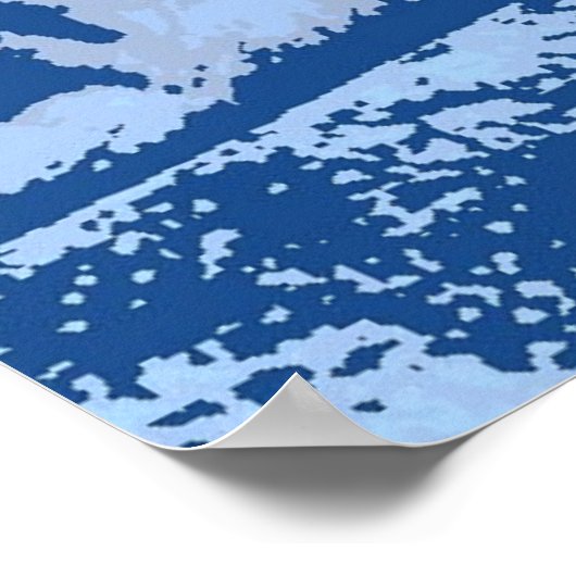 Der blaue Tiger Poster (Ecke)