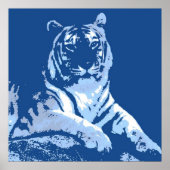 Der blaue Tiger Poster (Vorne)