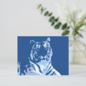 Der blaue Tiger Postkarte (Stehend Vorderseite)