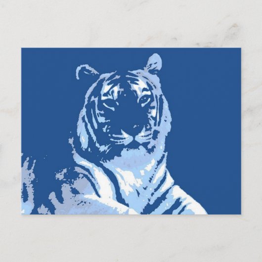 Der blaue Tiger Postkarte (Vorderseite)