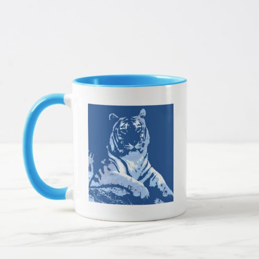 Der blaue Tiger Tasse (Links)