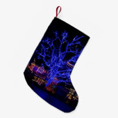 Der blaue Tree Weihnachtsbaum-Strumpf Kleiner Weihnachtsstrumpf (Vorderansicht (hängend))