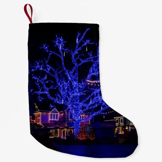 Der blaue Tree Weihnachtsbaum-Strumpf Kleiner Weihnachtsstrumpf (Vorderseite)