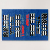 Der blaue Trump 2020 Puzzle (Horizontal)