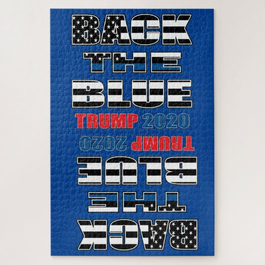 Der blaue Trump 2020 Puzzle (Vertikal)