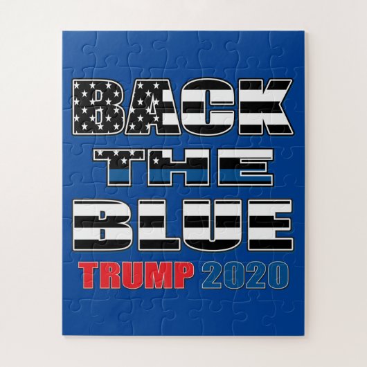 Der blaue Trump 2020 Puzzle (Vertikal)