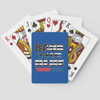 Der blaue Trump 2020 Spielkarten