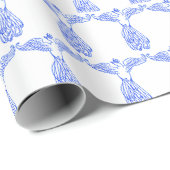 Der Blaue Vogel Geschenkpapier (Rolleneckpunkt)