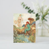 Der Blaue Vogel: Queen Florina trifft auf A Fairy Postkarte (Stehend Vorderseite)