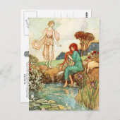 Der Blaue Vogel: Queen Florina trifft auf A Fairy Postkarte (Vorne/Hinten)