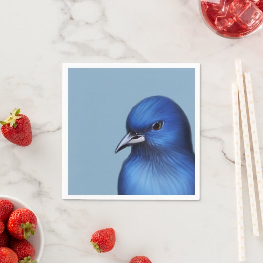 Der blaue Vogel Serviette (Beispiel)