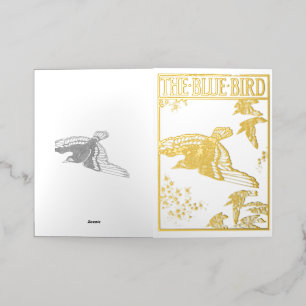 Der blaue Vogel -vintage Gold