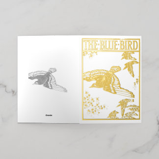 Der blaue Vogel -vintage Gold