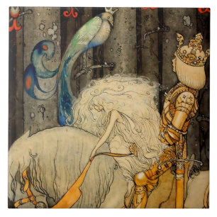 „Der Blaue Vogel“ von John Bauer Fliese