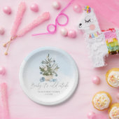 Der blaue Winter kalt draußen Pappteller (Party)