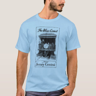 Der blauen T - Shirt der Kometen-Zug-Männer
