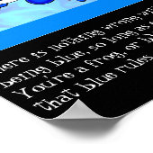 Der Blaufrosch Poster (Ecke)