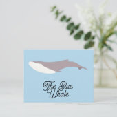 Der Blauwal-Farbblock Feiertagspostkarte (Stehend Vorderseite)