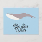 Der Blauwal-Farbblock Feiertagspostkarte (Vorderseite)