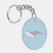 Der Blauwal-Farbblock Schlüsselanhänger (Vorderseite links)