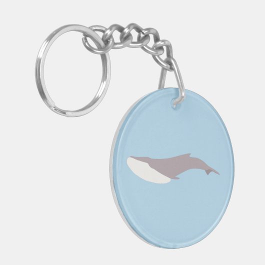 Der Blauwal-Farbblock Schlüsselanhänger (Vorderseite links)