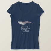 Der Blauwal-Farbblock T-Shirt (Design vorne)