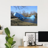 Der Blauwal von Catoosa Poster (Heimbüro)