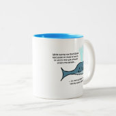 Der Blauwal... Zweifarbige Tasse (VorderseiteRechts)