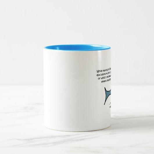 Der Blauwal... Zweifarbige Tasse (Mittel)