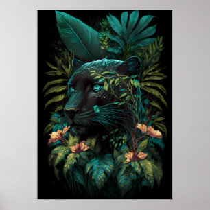 Der Blazing Dschungel: Domäne des schwarzen Panthe Poster