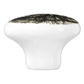 Der Bleistift, der Katzen-Gesichts-Kabinett-Fach Keramikknauf (Seitenansicht)