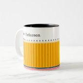 Der Bleistift-Tasse des Lehrers Zweifarbige Tasse (Vorderseite Links)