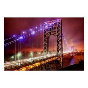 Der Blick auf den Abend ist windig und regnerisch  Poster