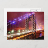 Der Blick auf den Abend ist windig und regnerisch  Postkarte (Vorne/Hinten)